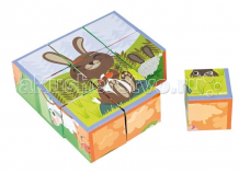 Купить развивающая игрушка janod кубики домашние животные 9 элементов j02989
