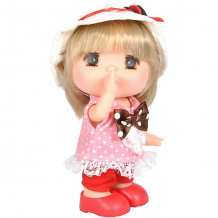 Купить мини-кукла lotus "mademoiselle gege" в розовом платье в горошек, 15 см ( id 10262597 )