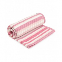 Купить одеяло mothercare в полоску вязаное, 90х70 см, розовый mothercare 2719793