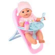 Купить lisa jane кукла-пупсик с комплектом одежды и стульчиком для кормления 35 см 59485
