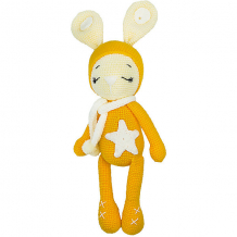 Купить вязаная игрушка niki toys зайчонок астерикс, желтый, 45см ( id 11813504 )