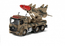 Купить funky toys военная машина-конструктор 2 ракеты фрикционная 1:12 28 см ft61167