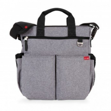 Купить сумка для мамы на коляску skip hop duo signature, heather grey, серый skip hop 997073234