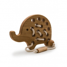 Купить деревянная игрушка rodent kids шнуровка слоник 1802