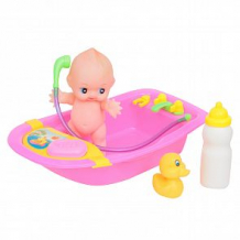 Купить игровой набор игруша купаем пупса (розовый) ( id 12050326 )