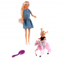 Купить defa кукла с дочкой на лошадке 29 см 8399-defa