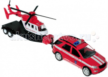 Купить autogrand машина germany allroad пожарная охрана с вертолетом 1:36 33997
