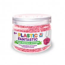 Купить 1toy t20217 plastic fantastic гранулированный пластик в баночке 95 г, (розовый с аксессуарами)