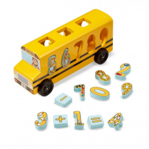 Купить melissa & doug деревянный автобус cортировщик-цифры 9398