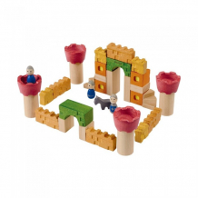 Купить деревянная игрушка plan toys конструктор рыцарский замок 5651