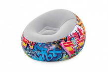 Купить bestway надувное кресло inflate-a-chair graffiti 75075 bw