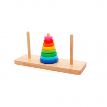 Купить деревянная игрушка lats пирамидка 483