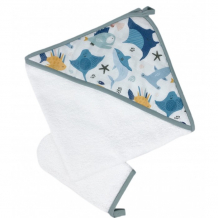 Купить mom'story design комплект для купания новорожденных sealife (полотенце, мочалка) fsh-twl