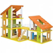 Купить plan toys кукольный домик шале с мебелью k7602 k7602