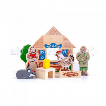 Купить деревянная игрушка томик конструктор сказки: курочка ряба 4534-1