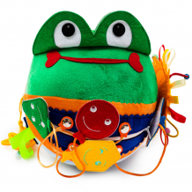 Купить развивающая игрушка evotoys мягкий бизиборд мячик лягушонок макси ks-sb-200-frog