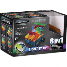 Купить светящийся конструктор 8 в 1 laser pegs "военная машина" с цветными деталями, 28 деталей ( id 8730577 )