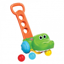 Купить каталка-игрушка b kids крокодил с мячиками 004703b