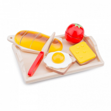 Купить деревянная игрушка new cassic toys игровой набор продуктов поднос с завтраком 10582