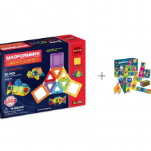 Купить конструктор magformers window plus 50 set и vladi toys настольная игра crazy домино 