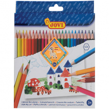 Купить цветные карандаши jovi wood-less, 24 цвета ( id 14631524 )