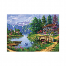 Купить пазл art puzzle деревня у озера, 1500 деталей ( id 15101442 )