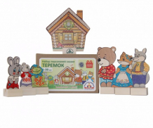 Купить деревянная игрушка краснокамская игрушка набор персонажи сказки теремок картонная коробка н-10