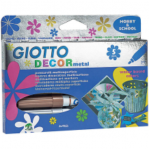 Купить фломастеры для декорирования giotto, металлические цвета, 5 шт ( id 3411245 )