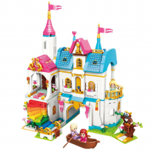 Купить конструктор qman серия princess leah замок принцессы у озера 605 деталей 32014q