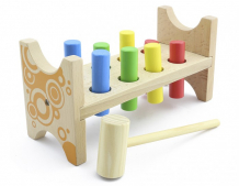 Купить деревянная игрушка мир деревянных игрушек стучалка гвозди-перевертыши д002