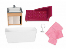 Купить lori набор игровой роскошная ванная с мебелью и аксессуарами l37029