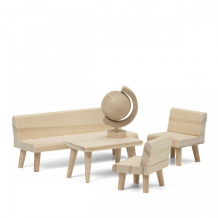 Купить lundby набор деревянной мебели для домика сделай сам гостиная lb_60906100