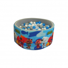 Купить сухой бассейн hotenok "мимимишки", серый, 40 см, 200 шариков ( id 12191159 )