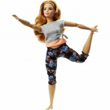 Купить кукла barbie безграничные движения шатенка в серой футболке ( id 10482749 )