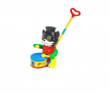 Купить каталка-игрушка without на палочке котик с барабаном zy1186647