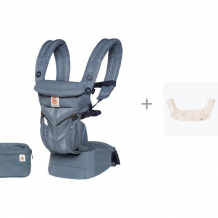 Купить рюкзак-кенгуру ergobaby omni 360 cool air mesh с нагрудником 360 bib 