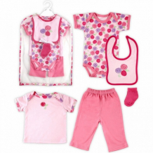 Купить hudson baby подарочный набор одежды роза (6 предметов) 58091