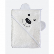 Купить babybunny детское махровое полотенце с уголком медвежонок 100х100 см 7c21