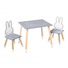 Купить roba комплект детской мебели miffy (стол, два стульчика) 