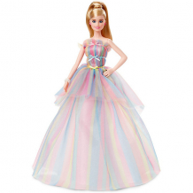 Купить коллекционная кукла barbie "пожелания ко дню рождения" в радужном платье ( id 13798505 )