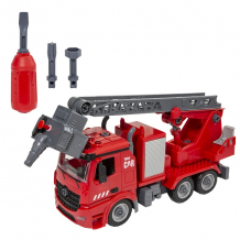Купить wincars yk-2219 пожарная часть разборная инерционная машина с водомётом, звук, свет