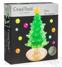 Купить головоломка 3d crystal puzzle ёлочка цвет: зеленый ( id 9170089 )