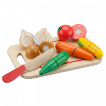 Купить деревянная игрушка new cassic toys игровой набор овощи 10577