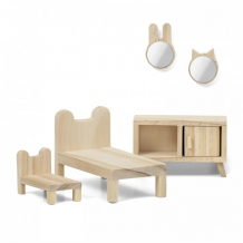 Купить lundby набор деревянной мебели для домика сделай сам спальня lb_60906200