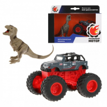 Купить пламенный мотор монстр трак мир динозавров c фигуркой тиранозавра 870532