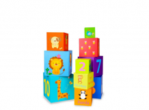 Купить развивающая игрушка classic world кубики животные и цифры cw35670