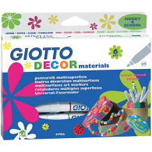 Купить фломастеры для декорирования giotto, классические цвета, 6 шт ( id 3411235 )