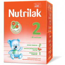 Купить молочная смесь nutrilak 2, с 6 мес, 600 г ( id 15149410 )