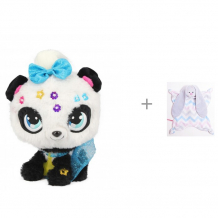 Купить мягкая игрушка shimmer stars плюшевая панда с сумочкой 20 см и комфортер мякиши плюш 