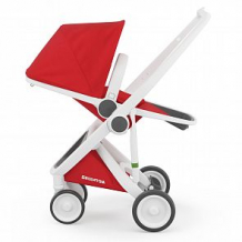 Купить прогулочная коляска greentom upp reversible, цвет: красный/белая рама ( id 10599281 )